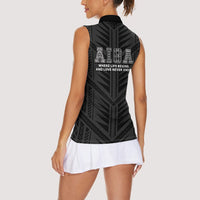 Samoa Aiga Women Sleeveless Polo Shirt Samoan Tribal Pattern LT05 - Polynesian Pride