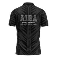 Samoa Aiga Zipper Polo Shirt Samoan Tribal Pattern LT05 - Polynesian Pride