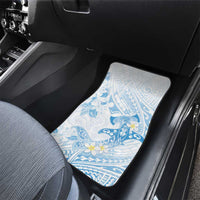 Polynesia Hammerhead Shark Car Mats Tropical Flowers Tribal Pattern Blue LT05 - Polynesian Pride