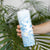 Polynesia Hammerhead Shark Skinny Tumbler Tropical Flowers Tribal Pattern Blue