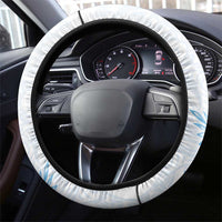 Polynesia Hammerhead Shark Steering Wheel Cover Tropical Flowers Tribal Pattern Blue LT05 - Polynesian Pride