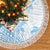 Polynesia Hammerhead Shark Tree Skirt Tropical Flowers Tribal Pattern Blue