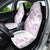 Polynesia Hammerhead Shark Car Seat Cover Tropical Flowers Tribal Pattern Lavender