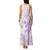 Polynesia Hammerhead Shark Family Matching Tank Maxi Dress and Hawaiian Shirt Tropical Flowers Tribal Pattern Lavender