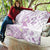 Polynesia Hammerhead Shark Quilt Tropical Flowers Tribal Pattern Lavender