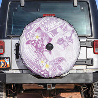 Polynesia Hammerhead Shark Spare Tire Cover Tropical Flowers Tribal Pattern Lavender LT05 Purple - Polynesian Pride