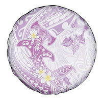 Polynesia Hammerhead Shark Spare Tire Cover Tropical Flowers Tribal Pattern Lavender LT05 - Polynesian Pride