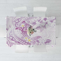 Polynesia Hammerhead Shark Tablecloth Tropical Flowers Tribal Pattern Lavender LT05 Purple - Polynesian Pride