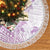 Polynesia Hammerhead Shark Tree Skirt Tropical Flowers Tribal Pattern Lavender