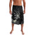 Polynesia Hammerhead Shark Lavalava Tropical Flowers Tribal Pattern Black