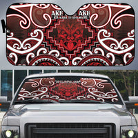 New Zealand Aotearoa Auto Sun Shade Te Reo Maori Ake Ake Ake - Polynesian Pride