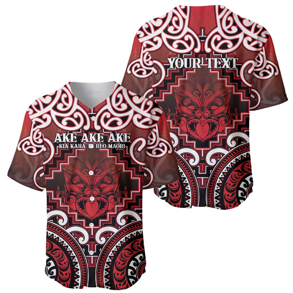 Personalised New Zealand Aotearoa Baseball Jersey Te Reo Maori Ake Ake Ake - Polynesian Pride