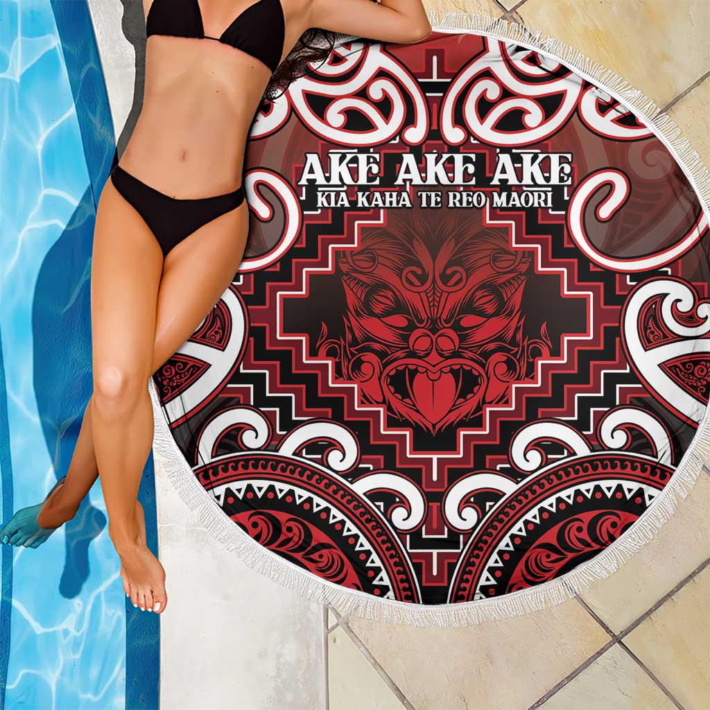 New Zealand Aotearoa Beach Blanket Te Reo Maori Ake Ake Ake - Polynesian Pride