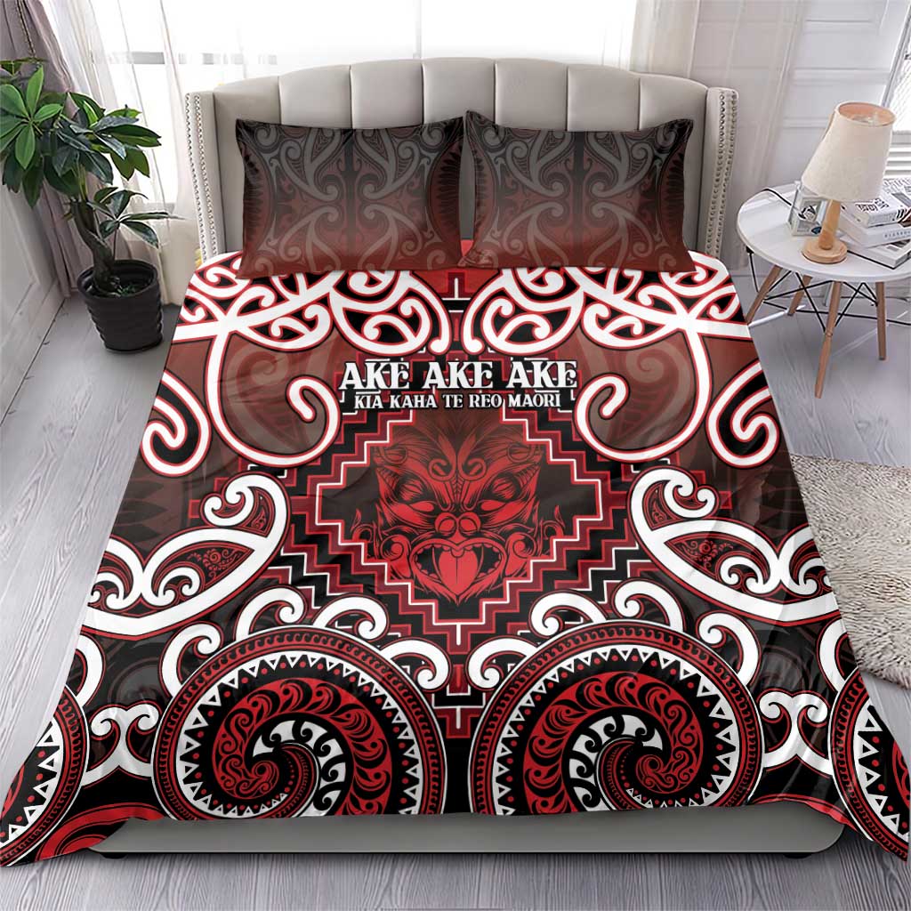 New Zealand Aotearoa Bedding Set Te Reo Maori Ake Ake Ake - Polynesian Pride