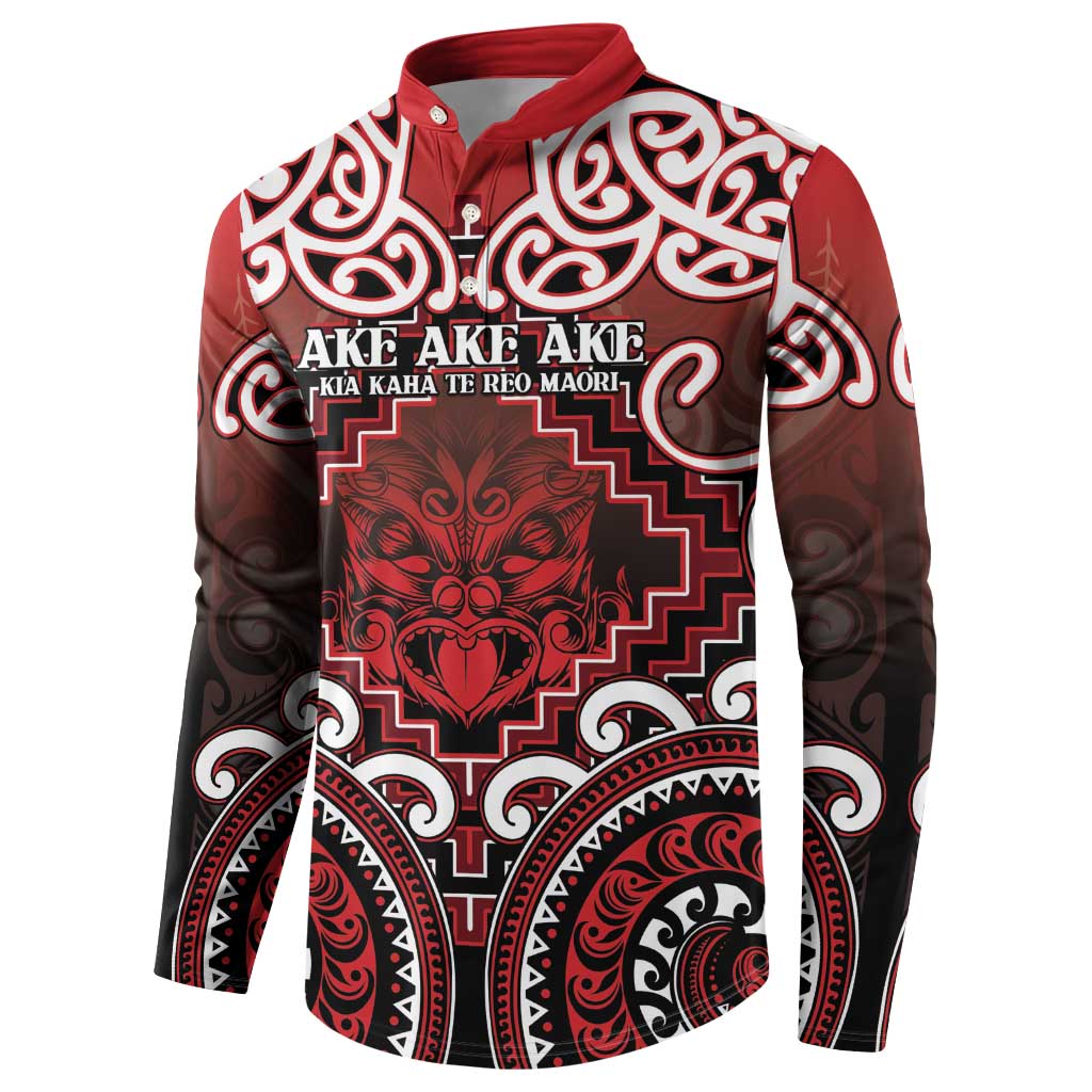 Personalised New Zealand Aotearoa Button Sweatshirt Te Reo Maori Ake Ake Ake - Polynesian Pride