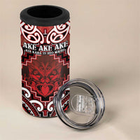 Personalised New Zealand Aotearoa 4 in 1 Can Cooler Tumbler Te Reo Maori Ake Ake Ake - Polynesian Pride