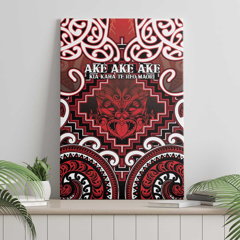 New Zealand Aotearoa Canvas Wall Art Te Reo Maori Ake Ake Ake - Polynesian Pride
