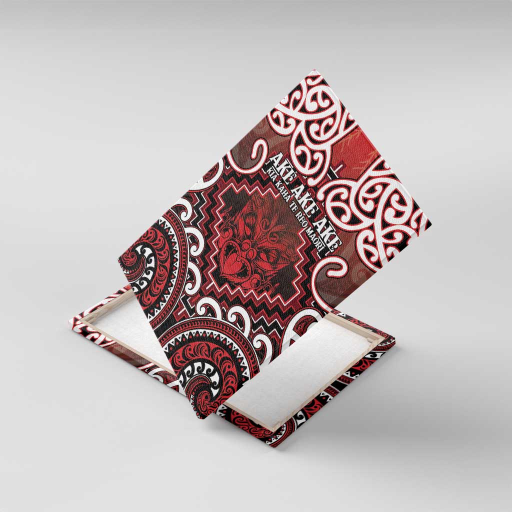 New Zealand Aotearoa Canvas Wall Art Te Reo Maori Ake Ake Ake - Polynesian Pride