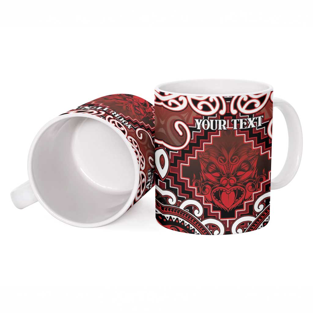 Personalised New Zealand Aotearoa Ceramic Mug Te Reo Maori Ake Ake Ake - Polynesian Pride