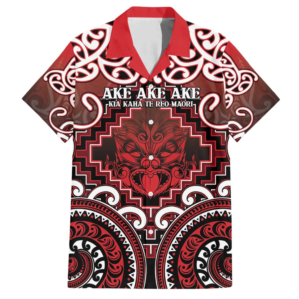 Personalised New Zealand Aotearoa Family Matching Off Shoulder Short Dress and Hawaiian Shirt Te Reo Maori Ake Ake Ake - Polynesian Pride