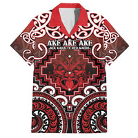 Personalised New Zealand Aotearoa Family Matching Off Shoulder Short Dress and Hawaiian Shirt Te Reo Maori Ake Ake Ake - Polynesian Pride
