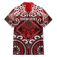 Personalised New Zealand Aotearoa Family Matching Short Sleeve Bodycon Dress and Hawaiian Shirt Te Reo Maori Ake Ake Ake - Polynesian Pride