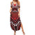 Personalised New Zealand Aotearoa Family Matching Summer Maxi Dress and Hawaiian Shirt Te Reo Maori Ake Ake Ake - Polynesian Pride