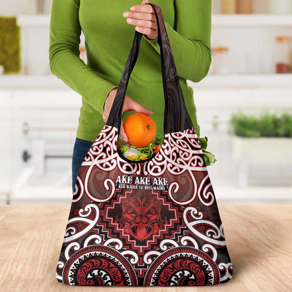 New Zealand Aotearoa Grocery Bag Te Reo Maori Ake Ake Ake - Polynesian Pride