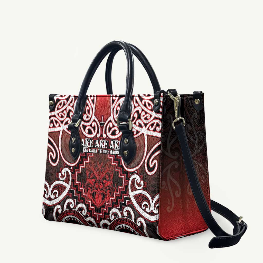 New Zealand Aotearoa Leather Bag Te Reo Maori Ake Ake Ake - Polynesian Pride