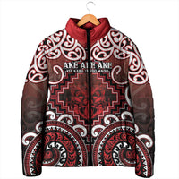 Personalised New Zealand Aotearoa Padded Jacket Te Reo Maori Ake Ake Ake - Polynesian Pride