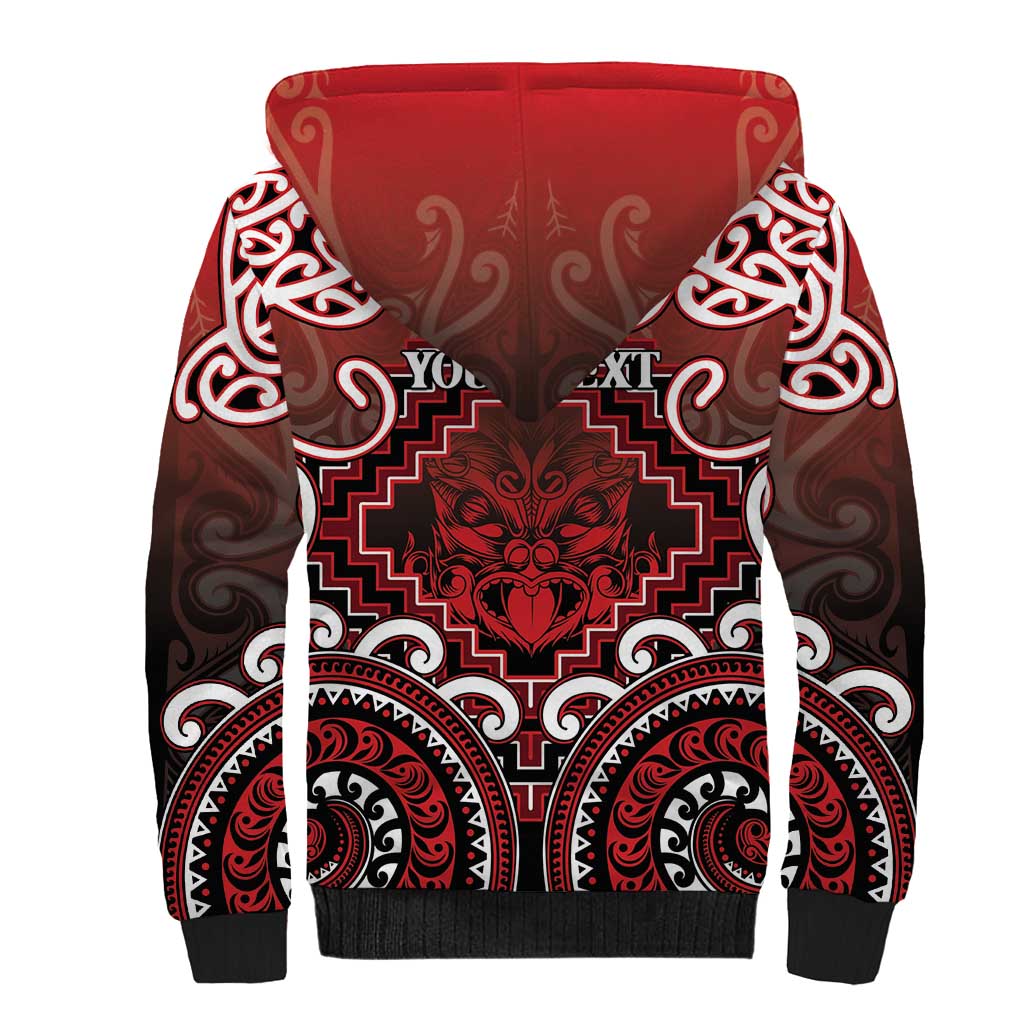 Personalised New Zealand Aotearoa Sherpa Hoodie Te Reo Maori Ake Ake Ake - Polynesian Pride