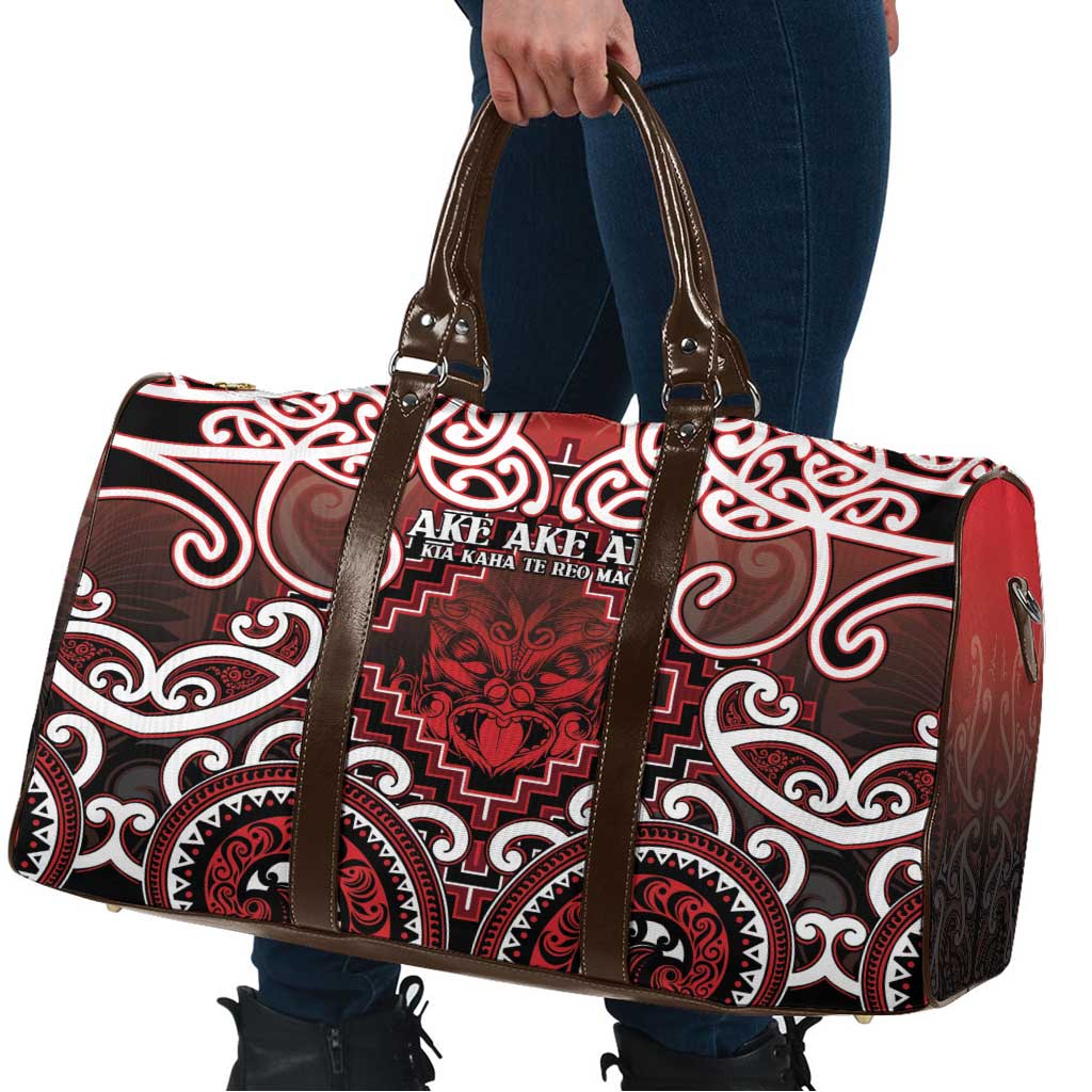 New Zealand Aotearoa Travel Bag Te Reo Maori Ake Ake Ake - Polynesian Pride