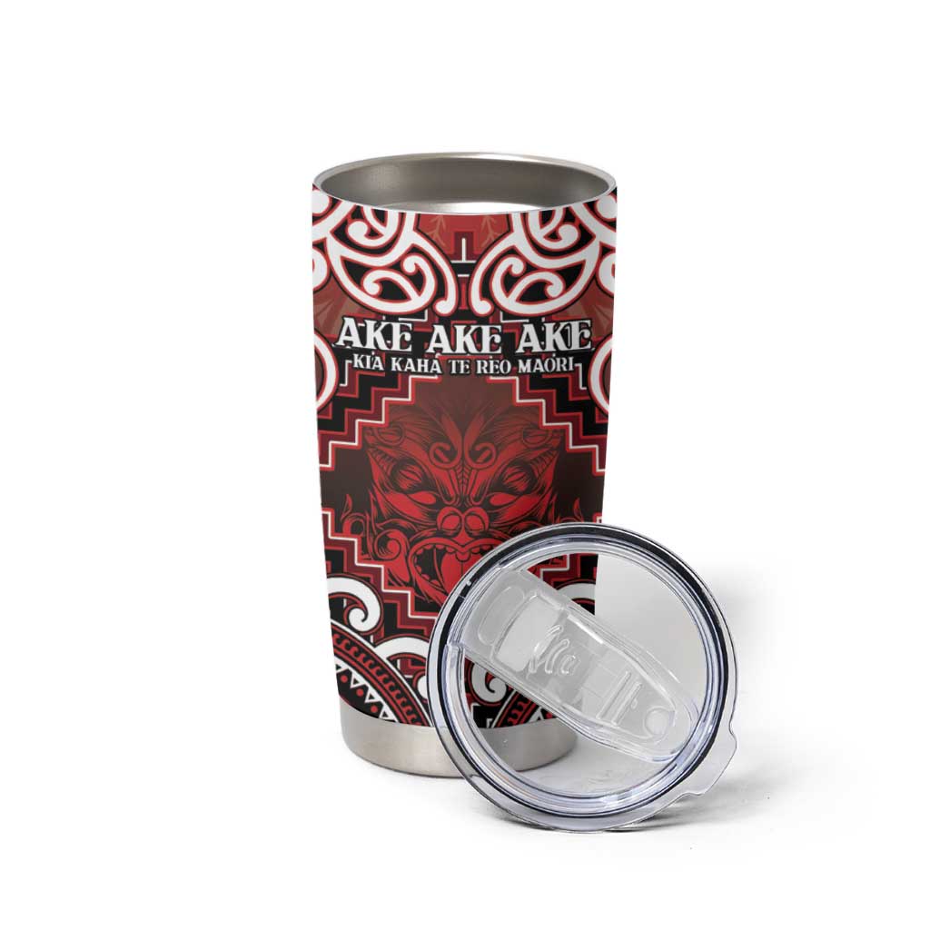 Personalised New Zealand Aotearoa Tumbler Cup Te Reo Maori Ake Ake Ake - Polynesian Pride