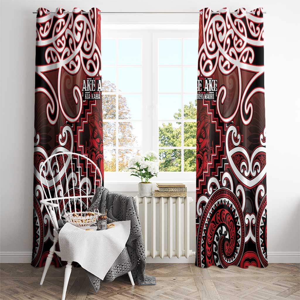New Zealand Aotearoa Window Curtain Te Reo Maori Ake Ake Ake - Polynesian Pride