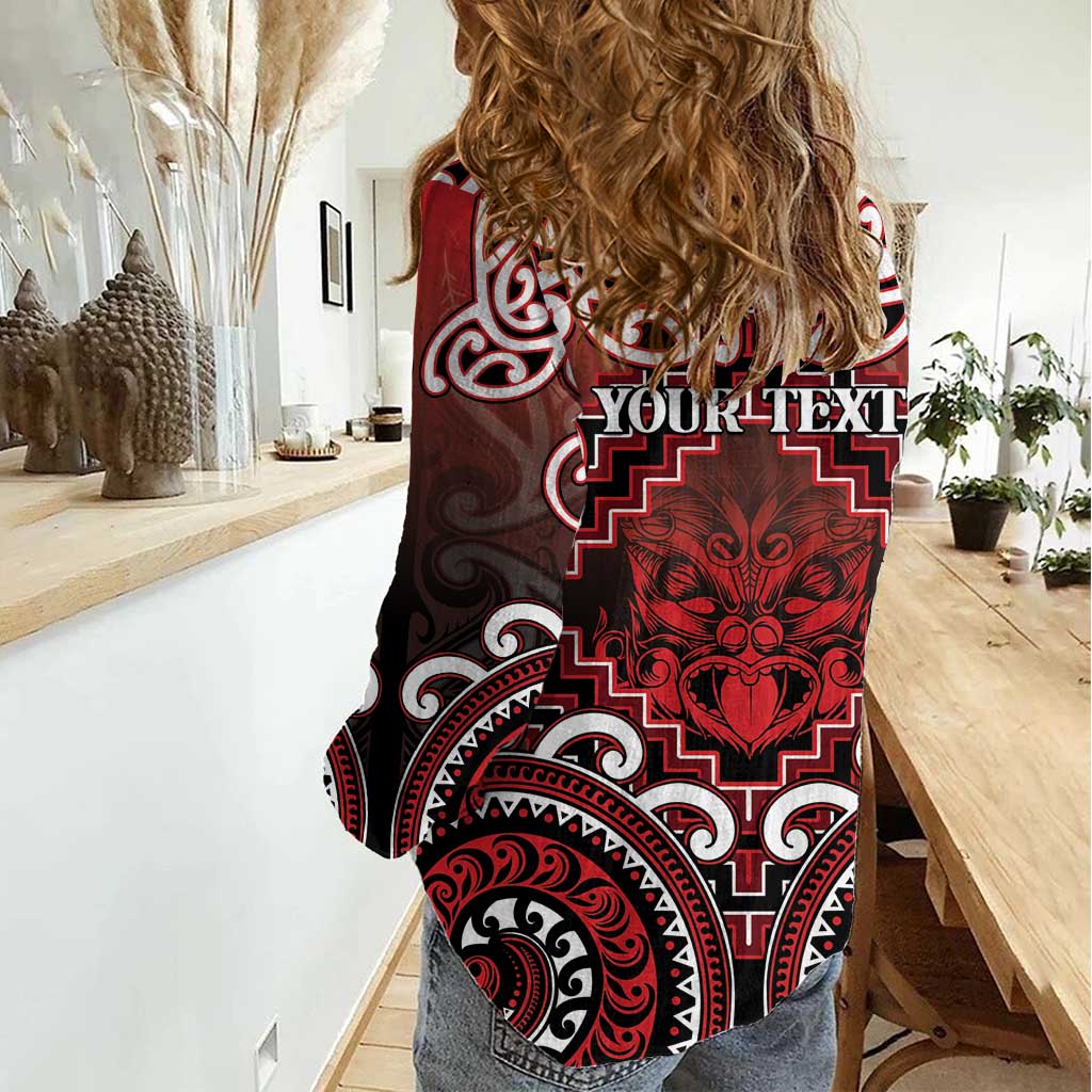 Personalised New Zealand Aotearoa Women Casual Shirt Te Reo Maori Ake Ake Ake - Polynesian Pride