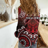 Personalised New Zealand Aotearoa Women Casual Shirt Te Reo Maori Ake Ake Ake - Polynesian Pride