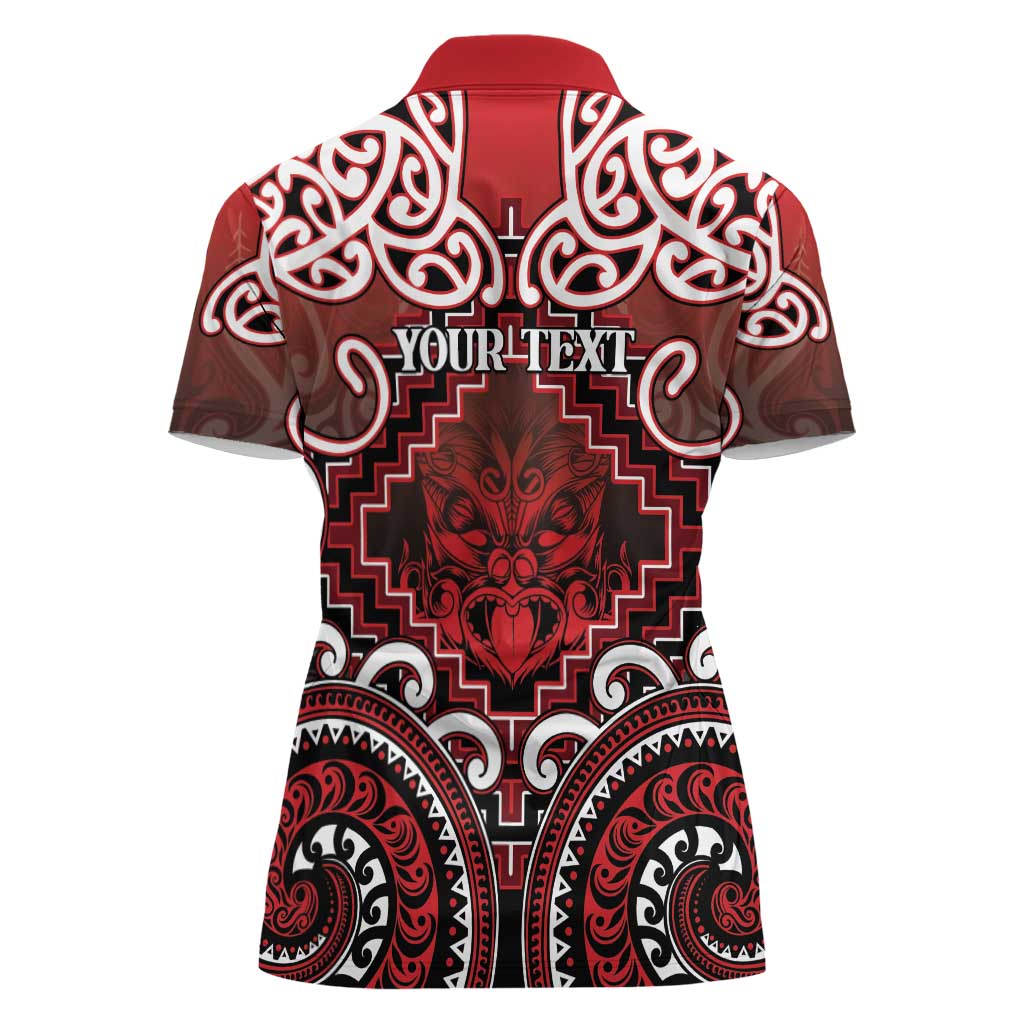 Personalised New Zealand Aotearoa Women Polo Shirt Te Reo Maori Ake Ake Ake - Polynesian Pride