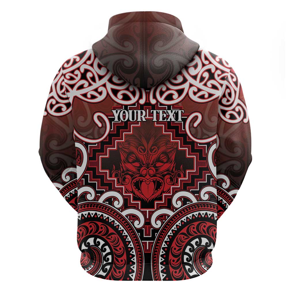 Personalised New Zealand Aotearoa Zip Hoodie Te Reo Maori Ake Ake Ake - Polynesian Pride