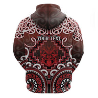 Personalised New Zealand Aotearoa Zip Hoodie Te Reo Maori Ake Ake Ake - Polynesian Pride