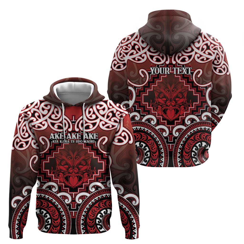 Personalised New Zealand Aotearoa Zip Hoodie Te Reo Maori Ake Ake Ake - Polynesian Pride