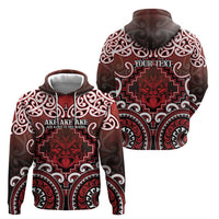 Personalised New Zealand Aotearoa Zip Hoodie Te Reo Maori Ake Ake Ake - Polynesian Pride