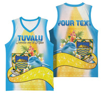 Personalised Tuvalu Independence Day Basketball Jersey Tuvalu Mo Te Atua - Polynesian Pride