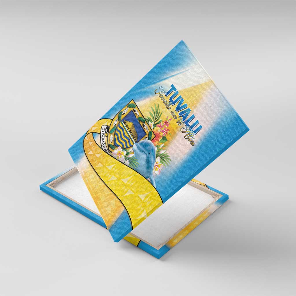 Tuvalu Independence Day Canvas Wall Art Tuvalu Mo Te Atua - Polynesian Pride