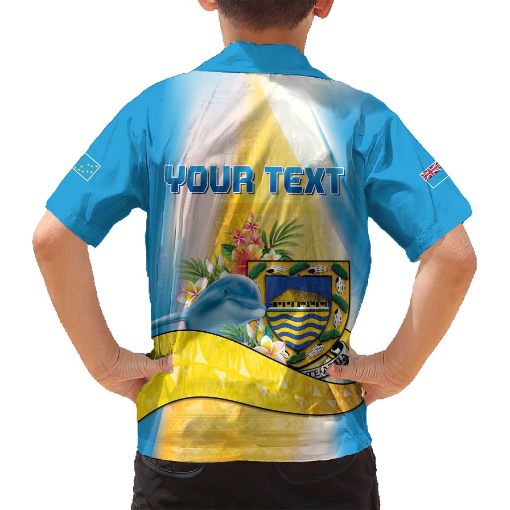 Personalised Tuvalu Independence Day Family Matching Off Shoulder Maxi Dress and Hawaiian Shirt Tuvalu Mo Te Atua - Polynesian Pride