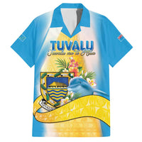 Personalised Tuvalu Independence Day Family Matching Off Shoulder Maxi Dress and Hawaiian Shirt Tuvalu Mo Te Atua - Polynesian Pride