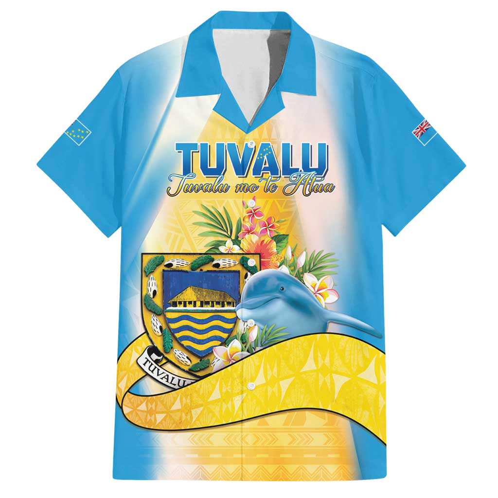 Personalised Tuvalu Independence Day Family Matching Puletasi and Hawaiian Shirt Tuvalu Mo Te Atua - Polynesian Pride