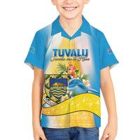 Personalised Tuvalu Independence Day Family Matching Tank Maxi Dress and Hawaiian Shirt Tuvalu Mo Te Atua - Polynesian Pride