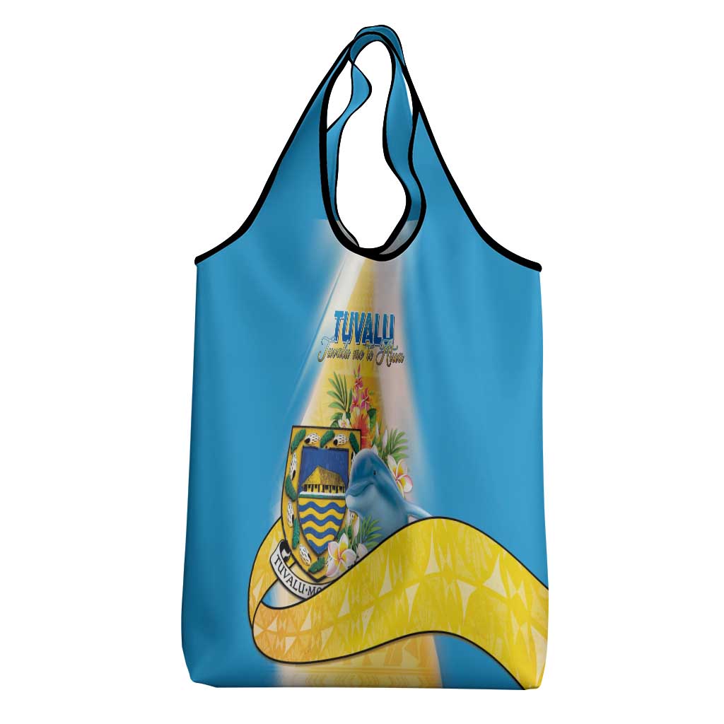 Tuvalu Independence Day Grocery Bag Tuvalu Mo Te Atua - Polynesian Pride
