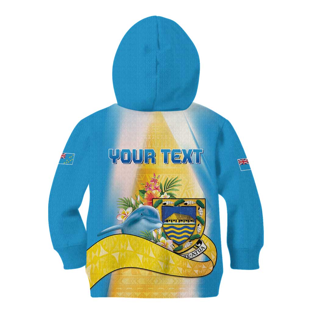 Personalised Tuvalu Independence Day Kid Hoodie Tuvalu Mo Te Atua - Polynesian Pride
