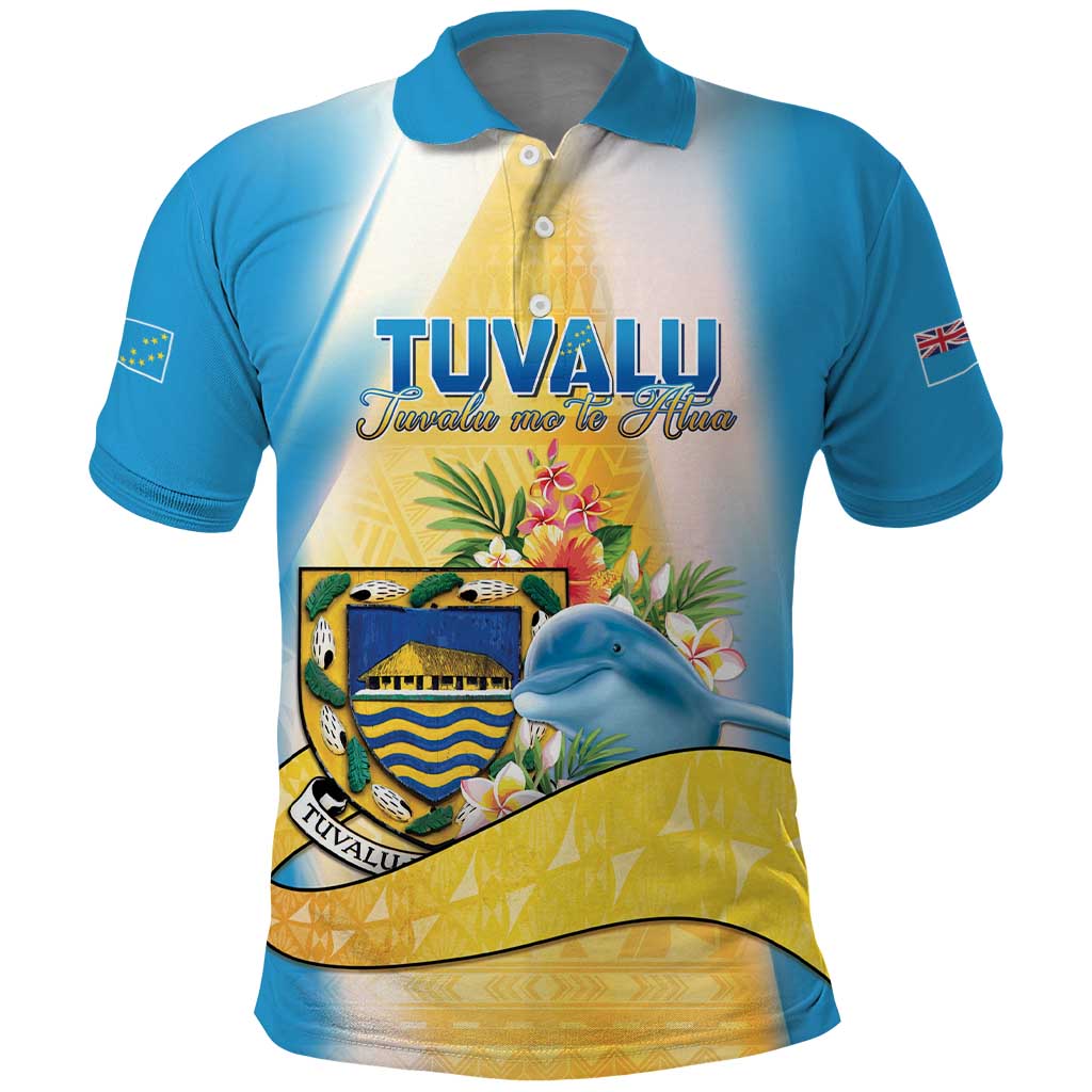 Personalised Tuvalu Independence Day Polo Shirt Tuvalu Mo Te Atua - Polynesian Pride
